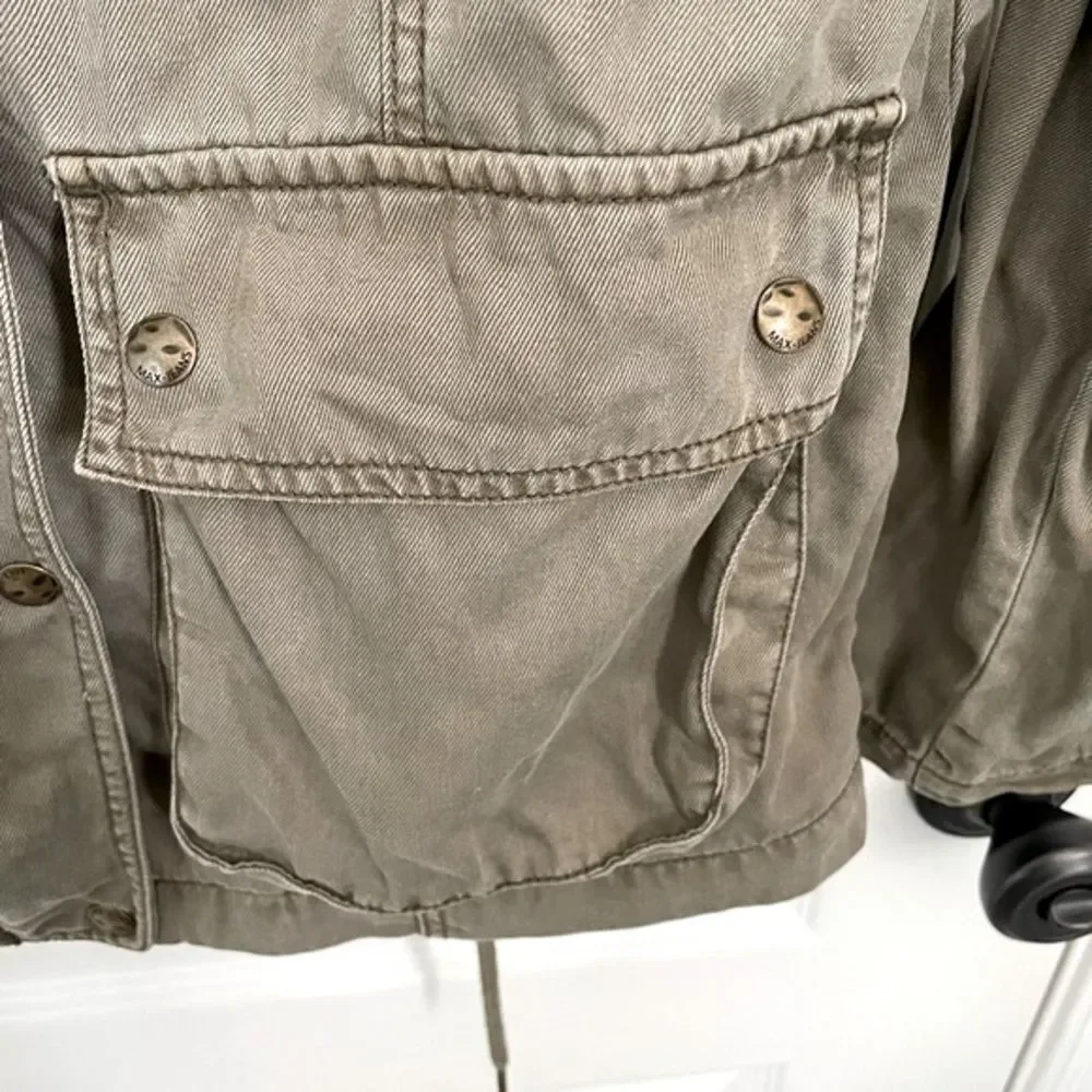 Max Jeans Drawstring Hooded Utility Jacket - Picture 9 of 11